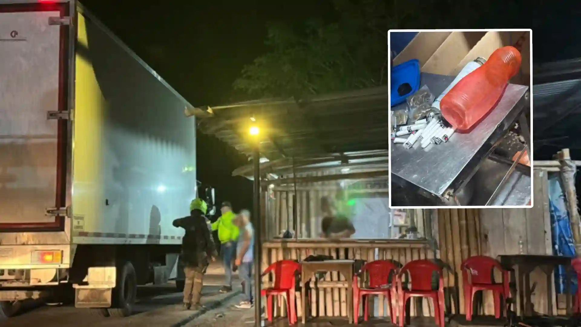 Camuflaban droga en utensilios de cocina en un restaurante de camioneros en Cundinamarca