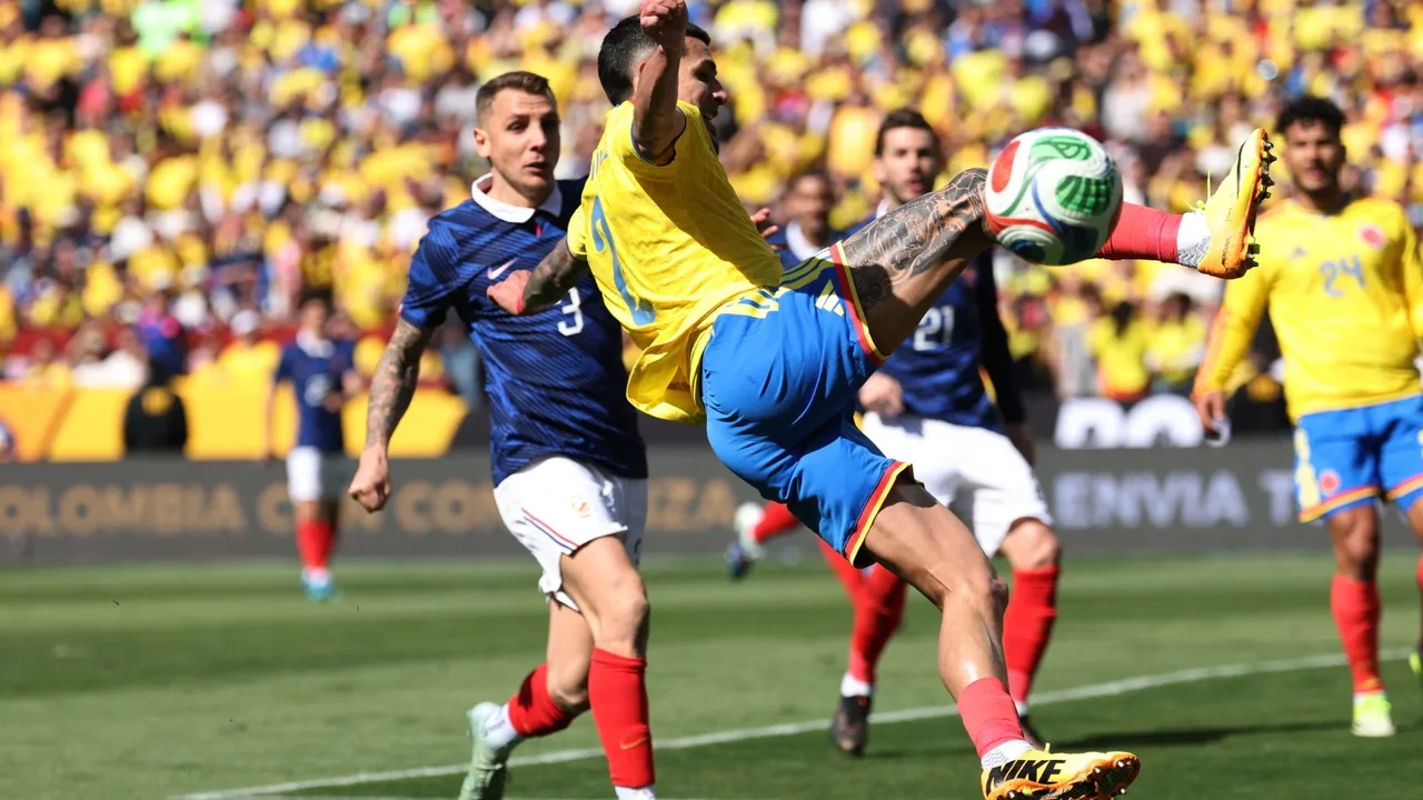 France punishes Colombia: see Doué's goal after Daniel Muñoz's bad luck