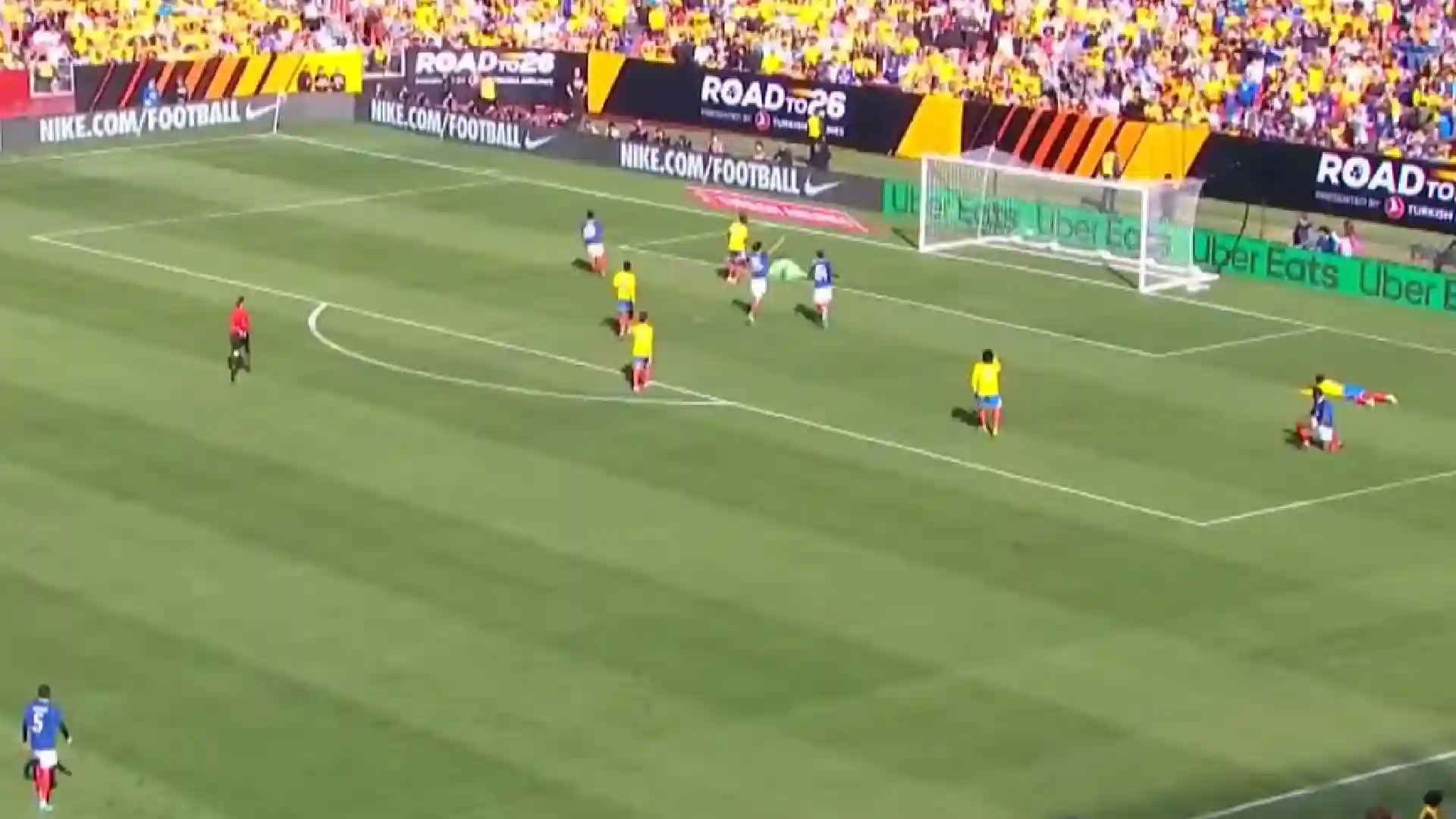 Tercer gol de Francia ante Colombia