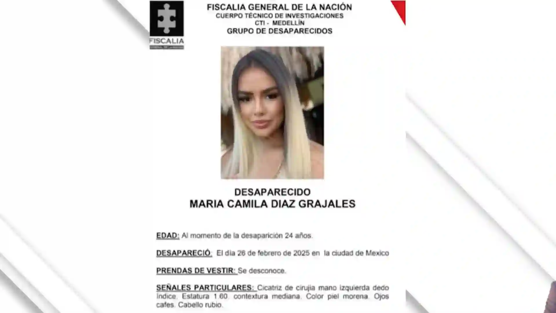 Cayó uno de los explotadores sexuales de una colombiana de 25 años engañada y desaparecida México