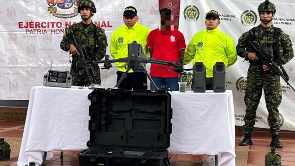 Este sería el dron de última tecnología del ELN con el que preparaban ataques con explosivos