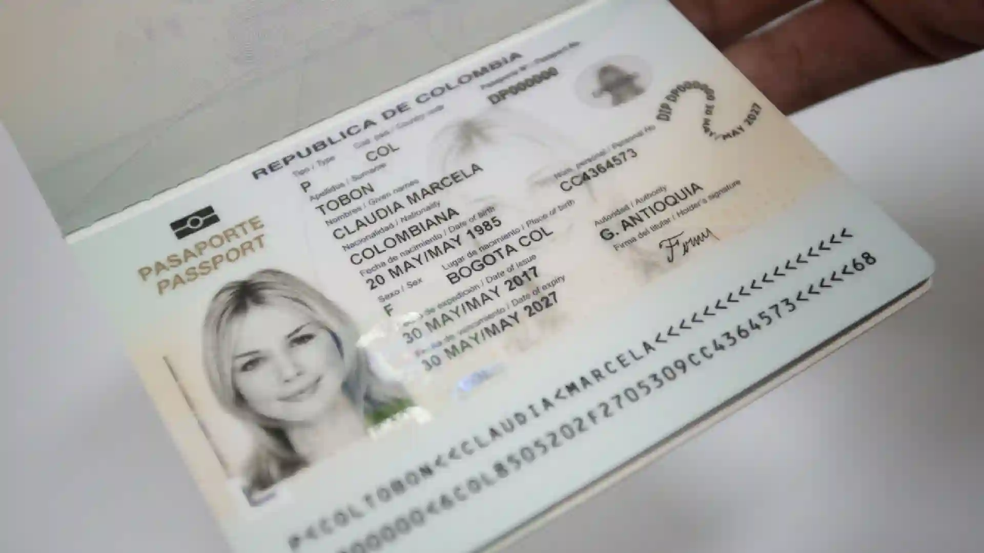 Pasaporte nuevo en Colombia