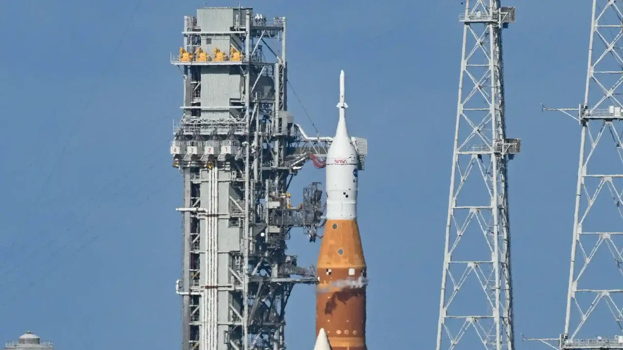 This was the launch of the Artemis II mission rocket towards the Moon