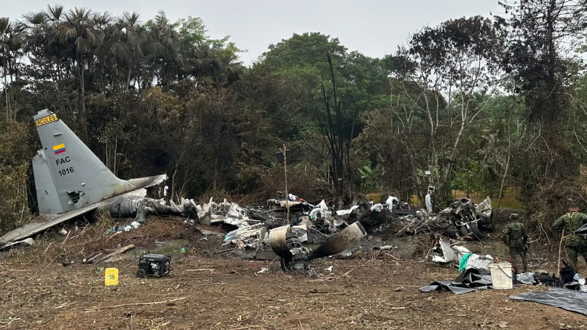 Avión C-130 Hércules accidente en Putumayo (1)