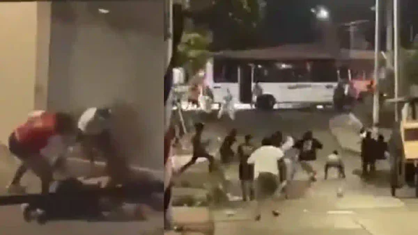 Violentos disturbios entre hinchas se dieron tras partido de Junior con Palmeiras: graves videos