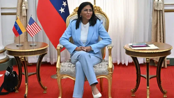 Delcy Rodríguez salió de Venezuela: esto es lo que se sabe