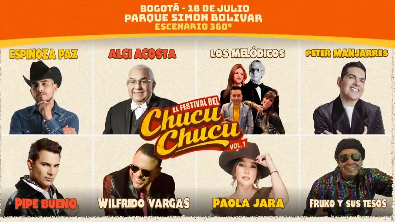 Festival del Chucu Chucu arrives for the first time at Simón Bolívar Park: artists and details