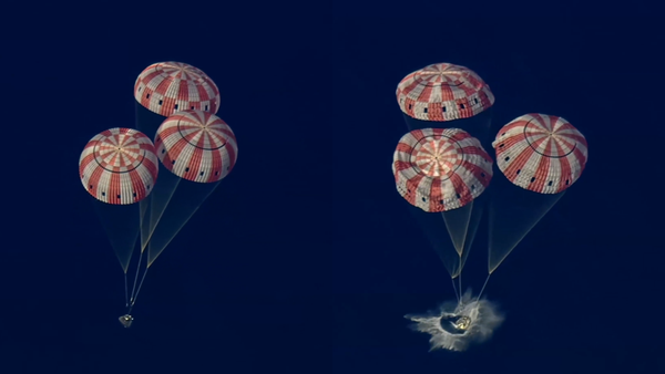 Video del momento exacto en el que la cápsula Orion de Artemis II tocó la superficie terrestre