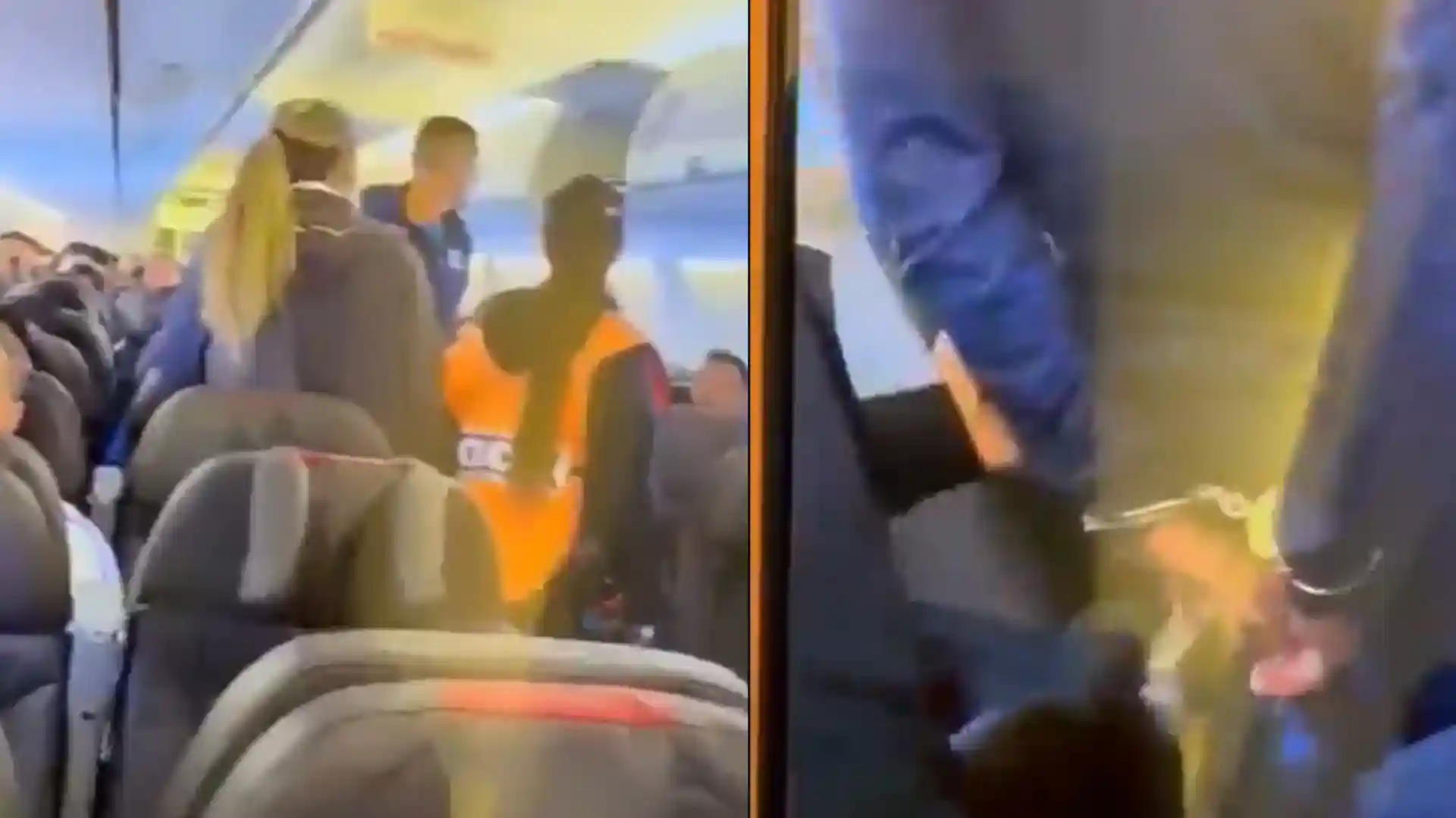 video futbolista endrizzi detenido broma bomba avion