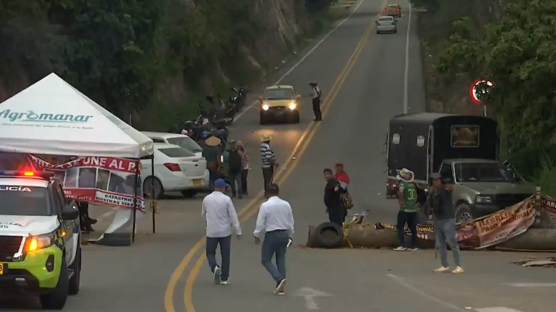 Paro vía aeropuerto Palonegro