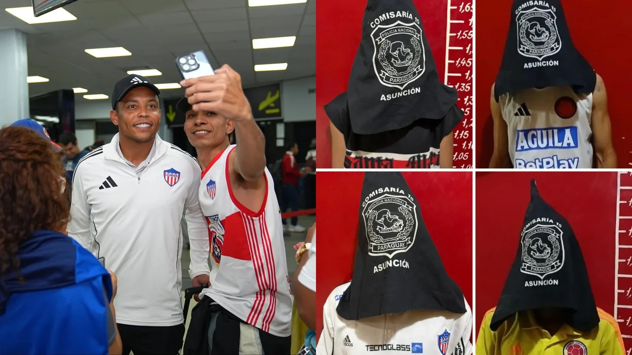 Junior de Barranquilla fans were arrested in Paraguay on the eve of the Libertadores
