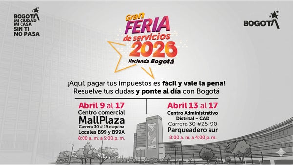 Feria en Bogotá: pague sus impuestos con 10% de descuento