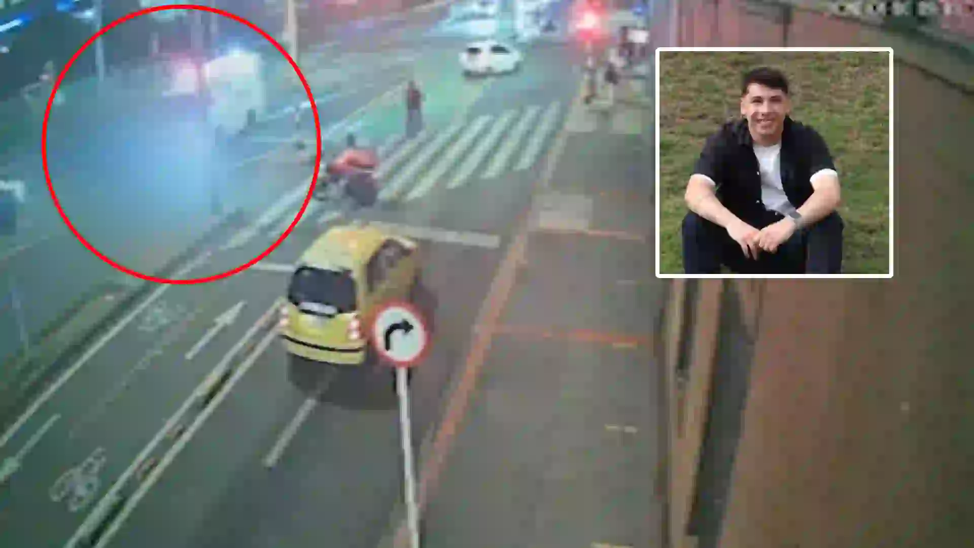 VIDEO del momento en que ambulancia embiste a un estudiante en moto: está muy grave en una UCI