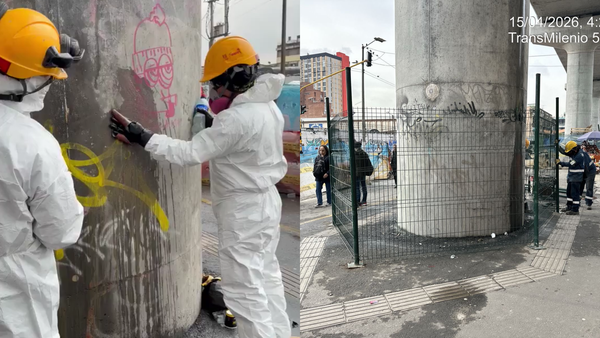 Bogotá se pone manos a la obra tras denuncia de convocatoria en redes para vandalizar las columnas del Metro