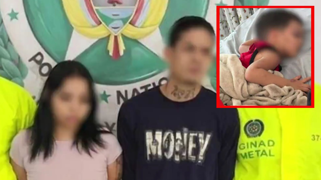 Mother and stepfather of a two-year-old arrested for systematic abuse in Medellín