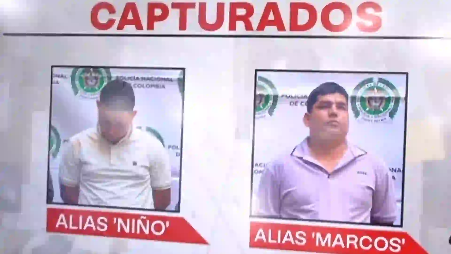 Capturados los dos extorsionistas más buscados del país: así cayeron alias Niño y alias Marcos