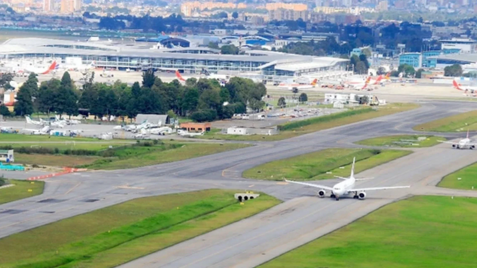 Pista del aeropuerto El Dorado.