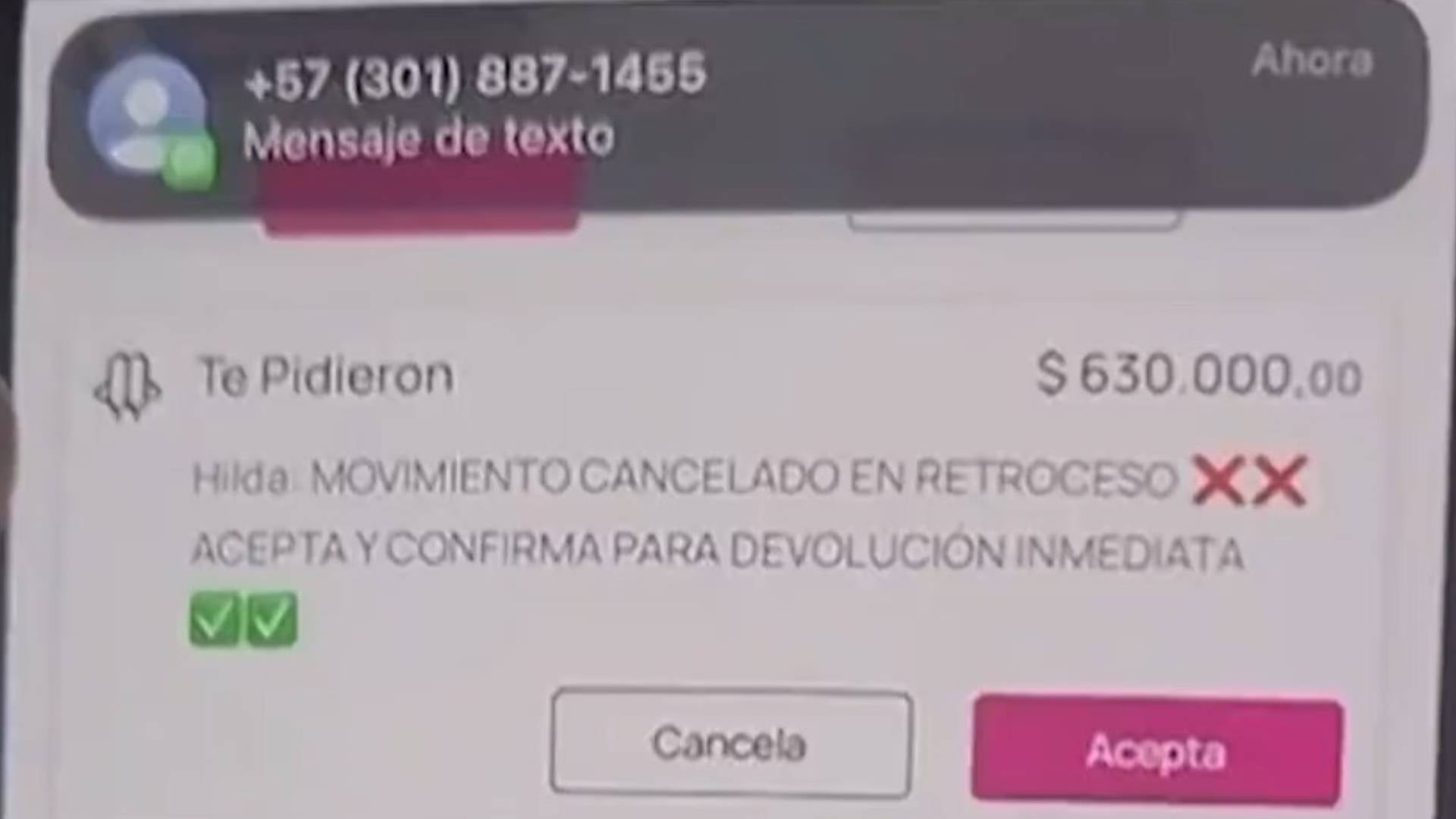 Estafas por mensajes