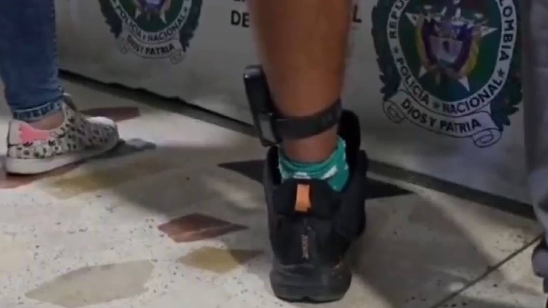 Delincuente capturado con brazalete del Inpec