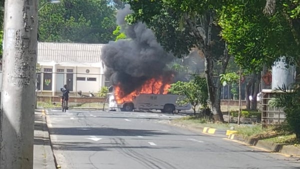 Atentado con explosivos en inmediaciones del Batallón Pichincha de Cali