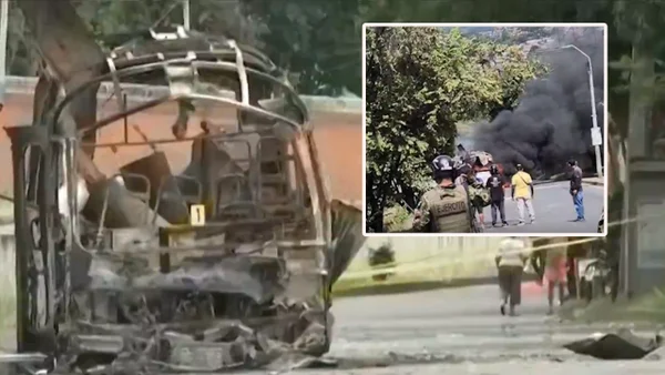 Momentos de angustia: así ocurrió el atentado terrorista con explosivos cerca al Batallón Pichincha en Cali