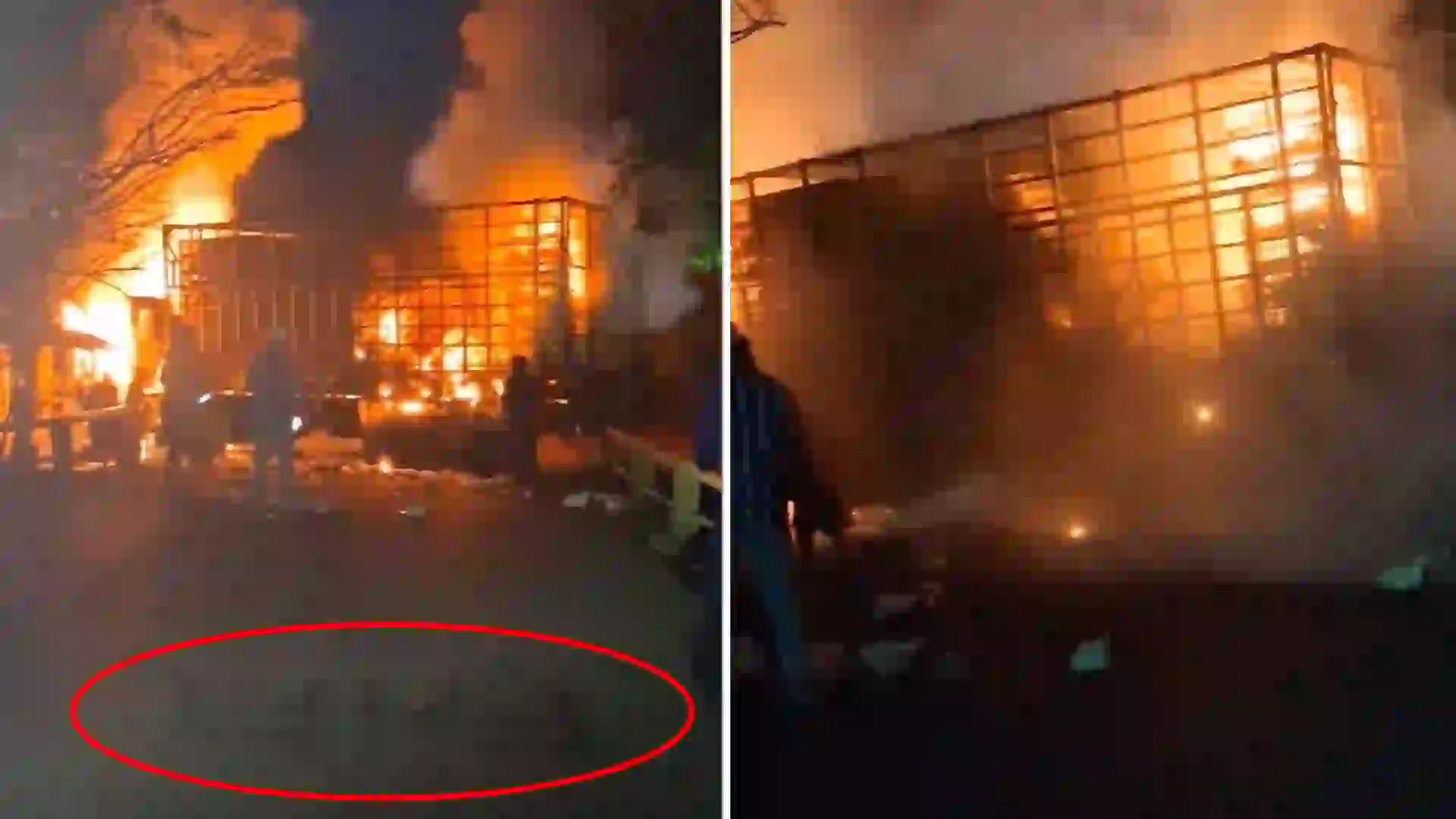 Atroz ataque en Jamundí: disidencias quemaron un camión de pollos vivos en la vía Villa Paz - Timba