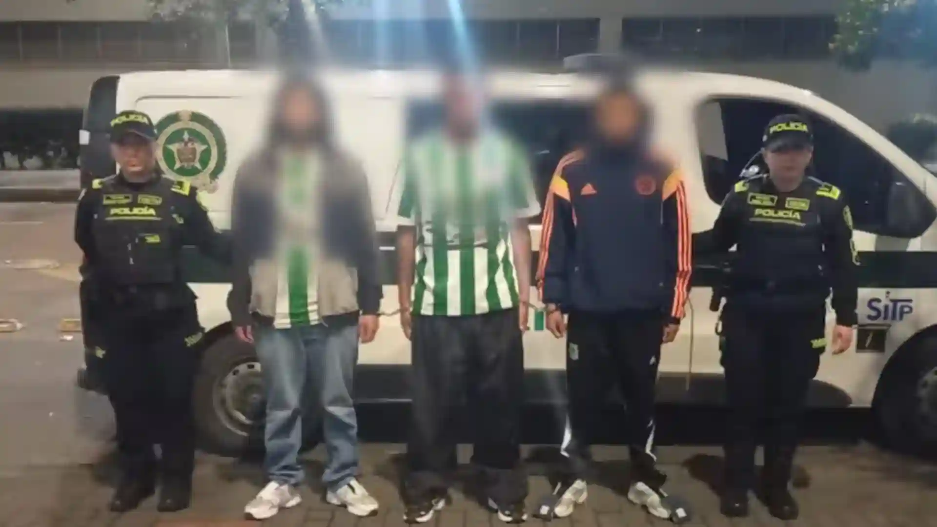 Capturados hinchas Atlético Nacional