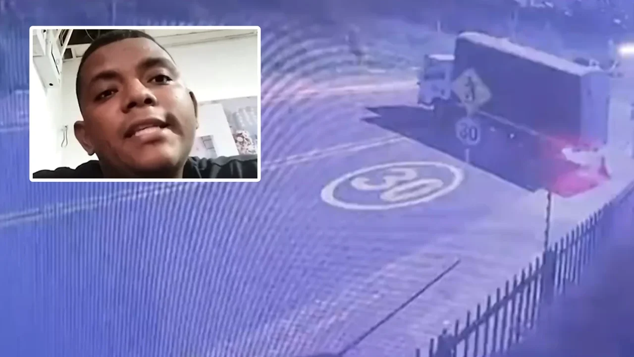 A young man had his truck stolen in Bogota, which he saved for five years to buy