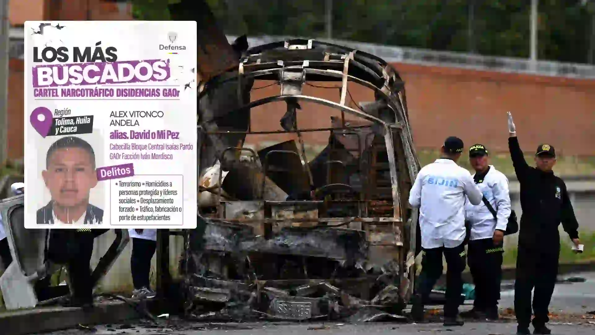 Cayó alias Mi Pez, uno de los máximos cabecillas de las disidencias detrás de los atentados en Cauca y Valle