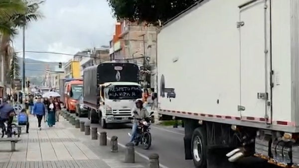 Transportadores de Nariño protestan por seguridad en la vía Panamericana