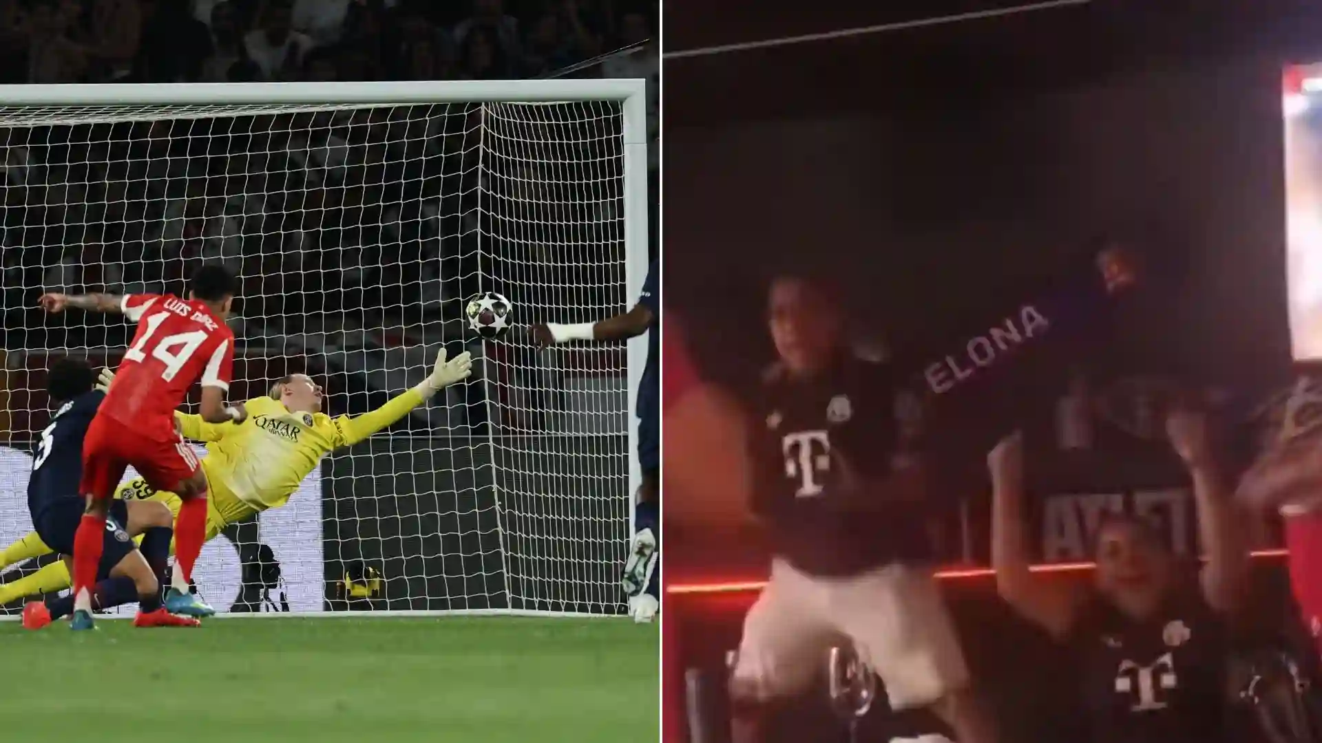 Luis Díaz: así celebró su papá el gol al PSG