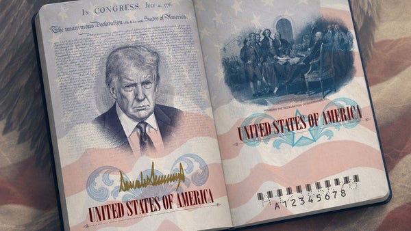 Pasaporte de los Estados Unidos incluirá la foto de Trump
