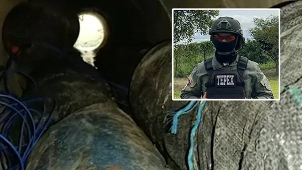 Policías se cargaron al hombro y sacaron más de 600 kilos de explosivos en la vía Panamericana