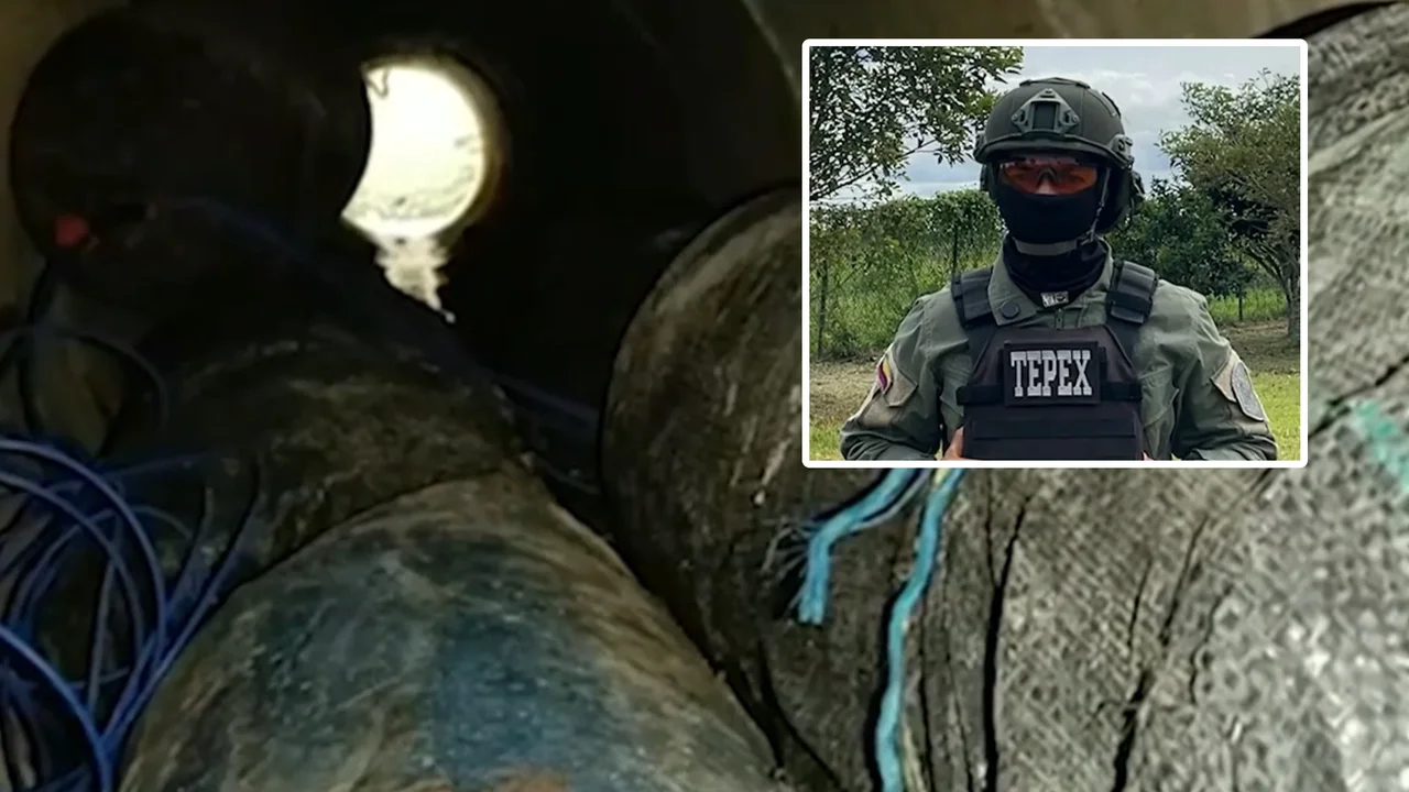 Police Carried Over 600 Kilos of Explosives on Their Shoulders on the Pan-American Highway