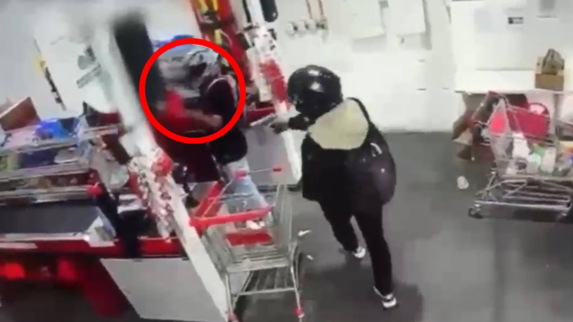 Robo a supermercado en Bogotá