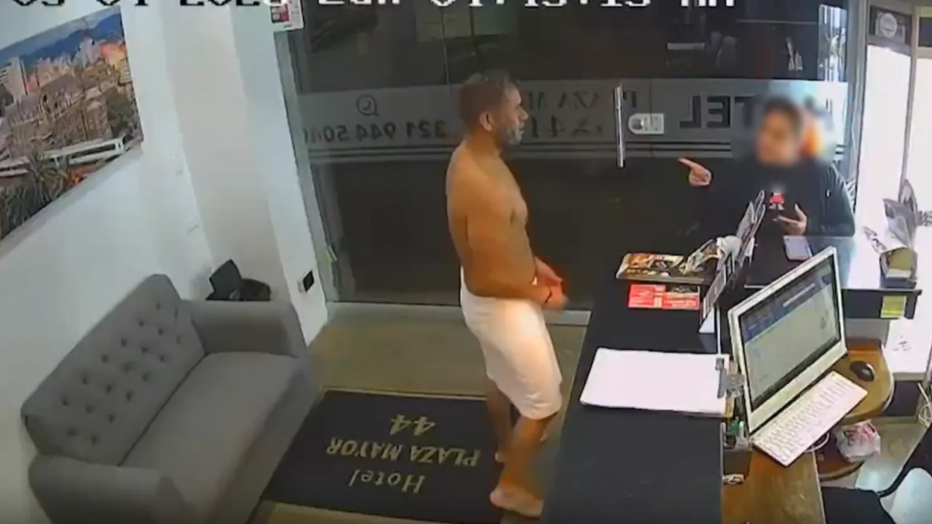 Agresor de recepcionista en Medellín