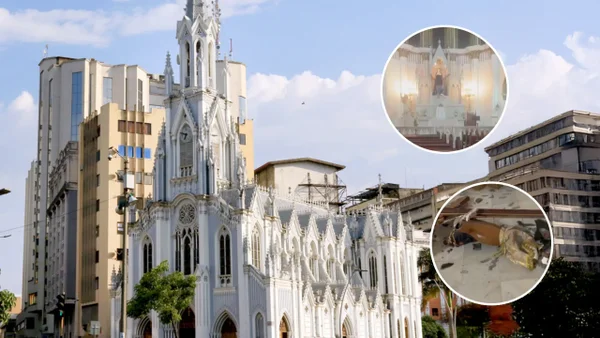 VIDEO | Hombre destruyó imágenes religiosas de la iglesia La Ermita en Cali: "El diablo está acá"