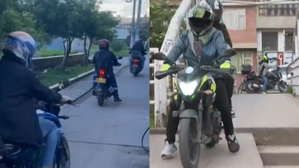 Advierten que motociclistas utilizan los andenes y puentes peatonales para “ahorrarse tiempo” en Bogotá