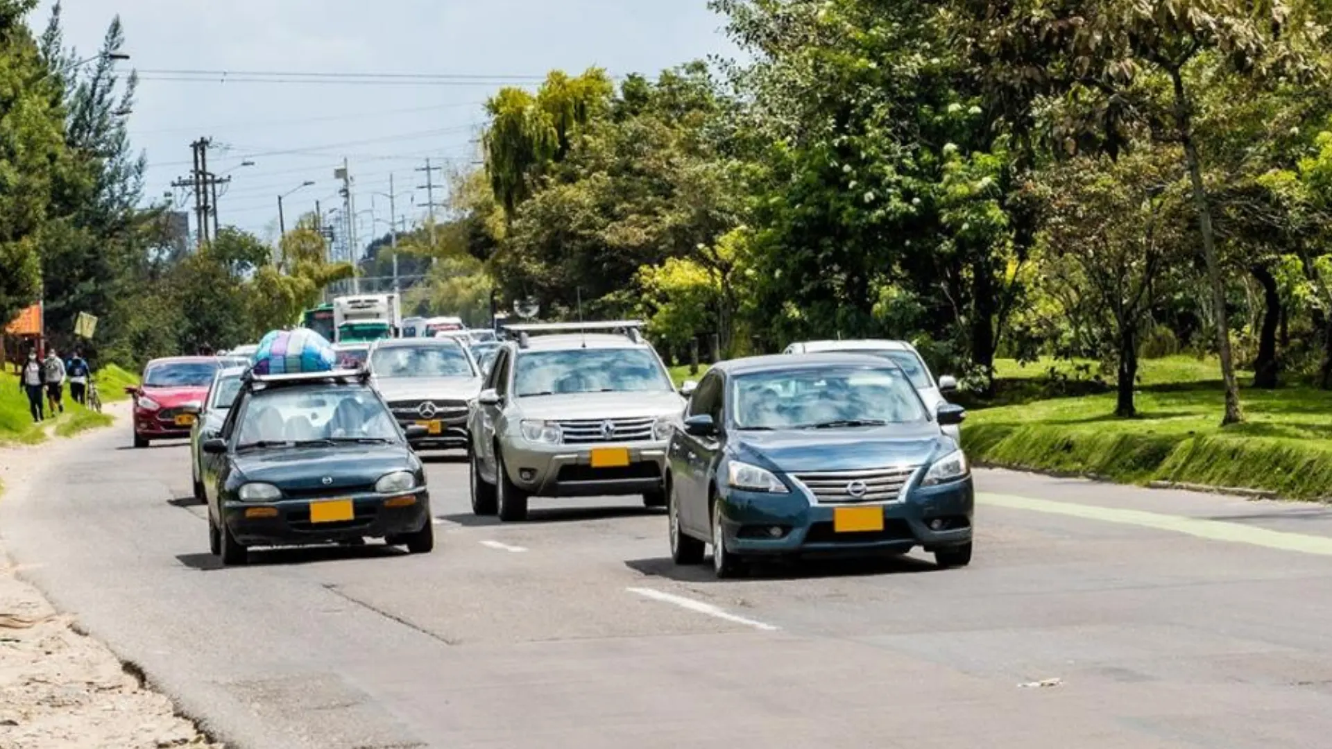 Placas de vehículos en Bogotá