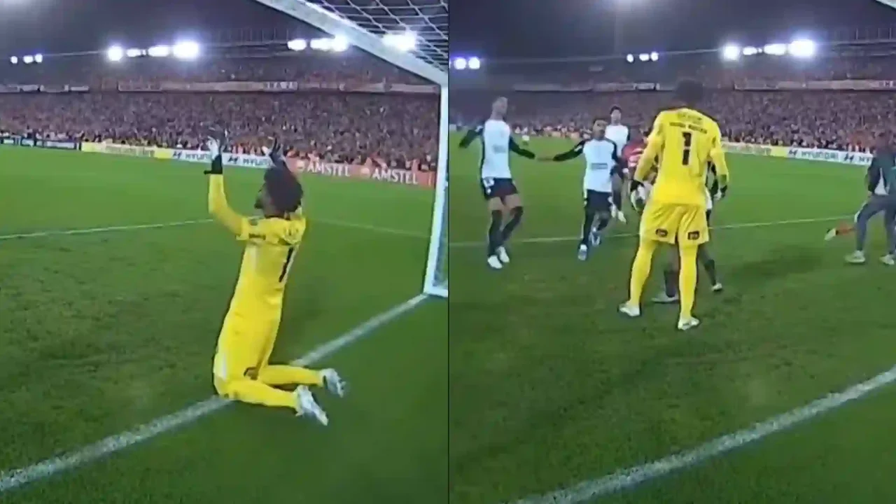 Video reveals what Corinthians' goalkeeper did against Santa Fe