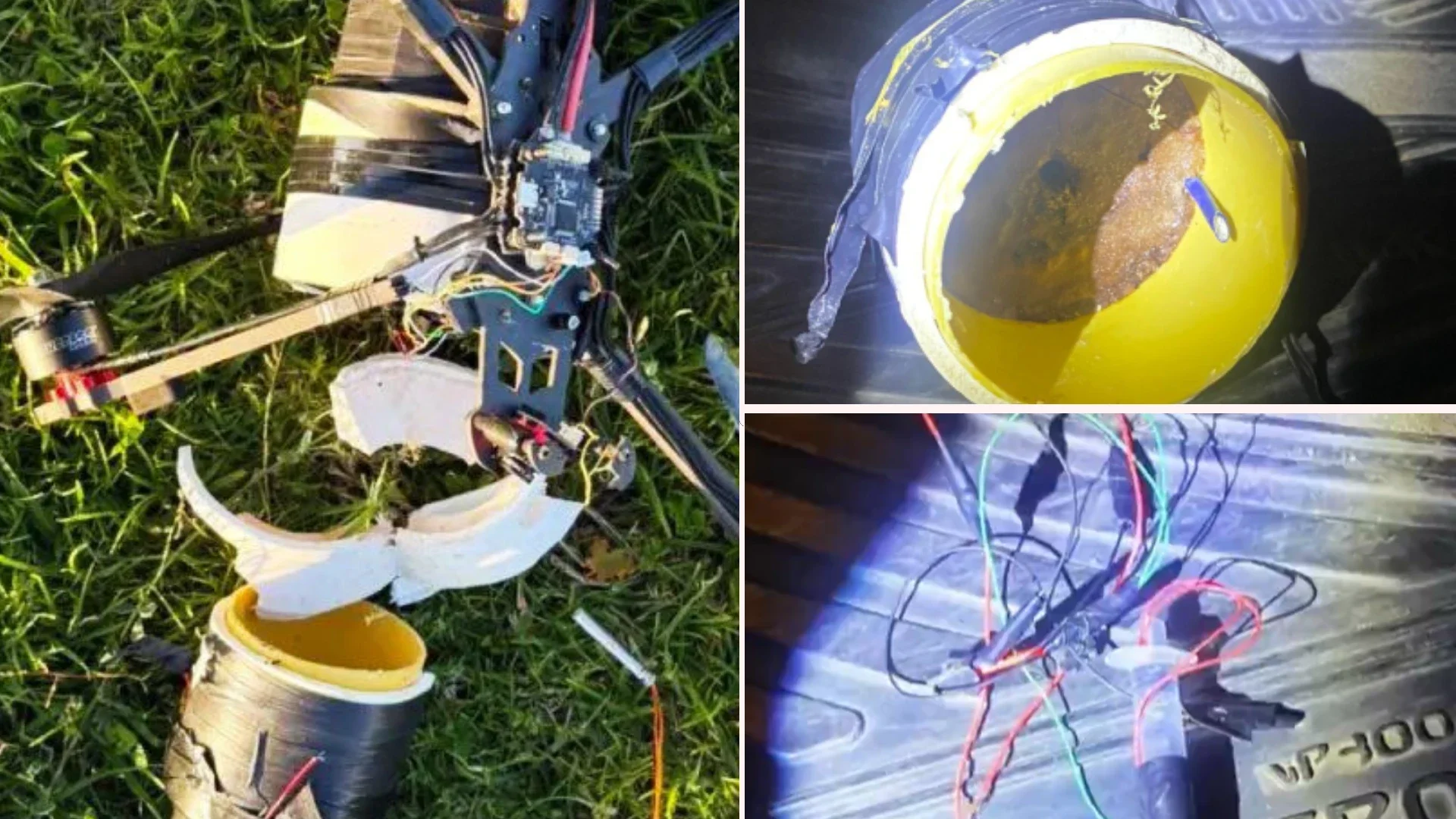 Dron cargado con explosivos cerca de Catam.