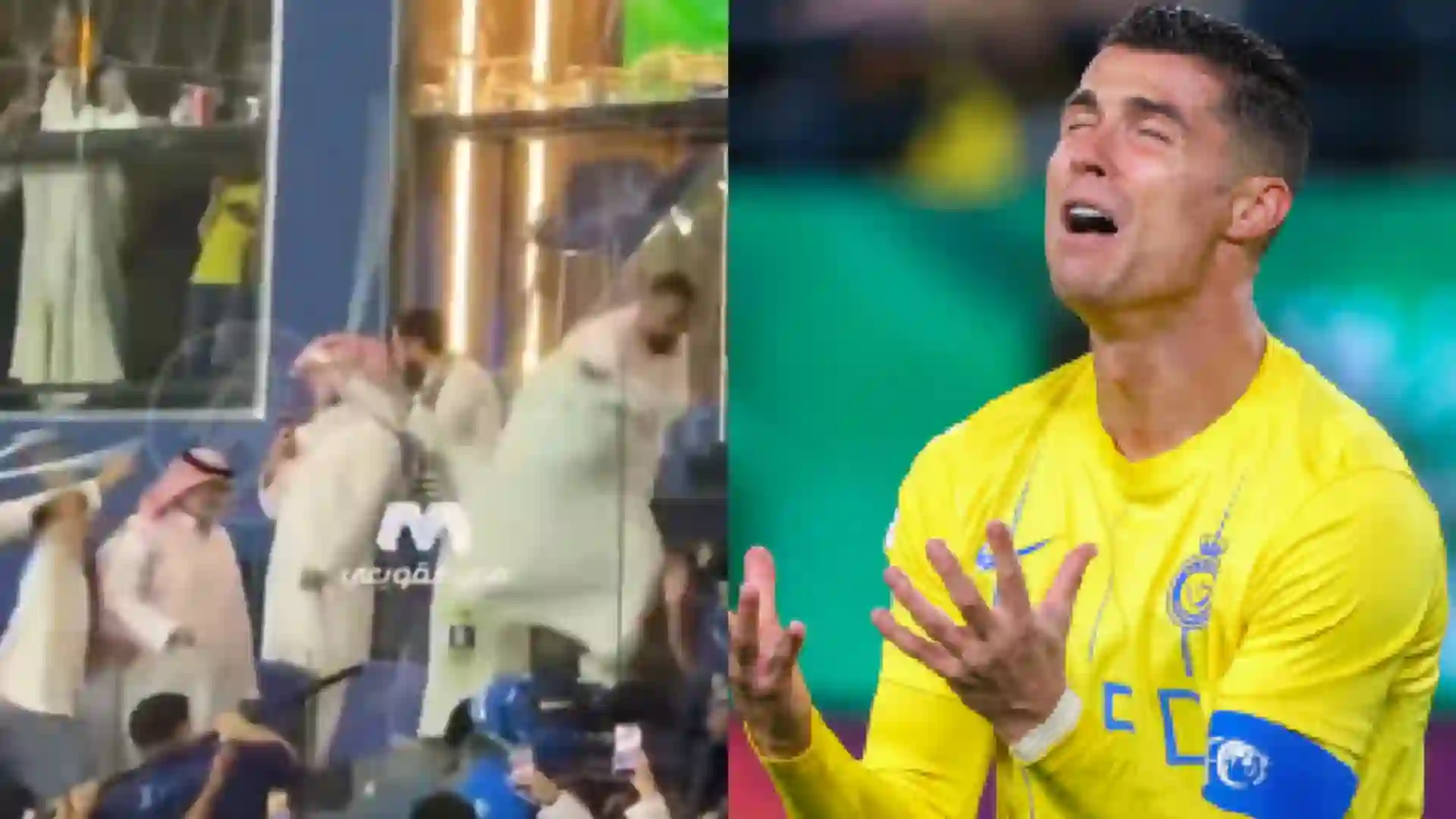 video pelea jeques hinchas al nassr cristiano ronaldo