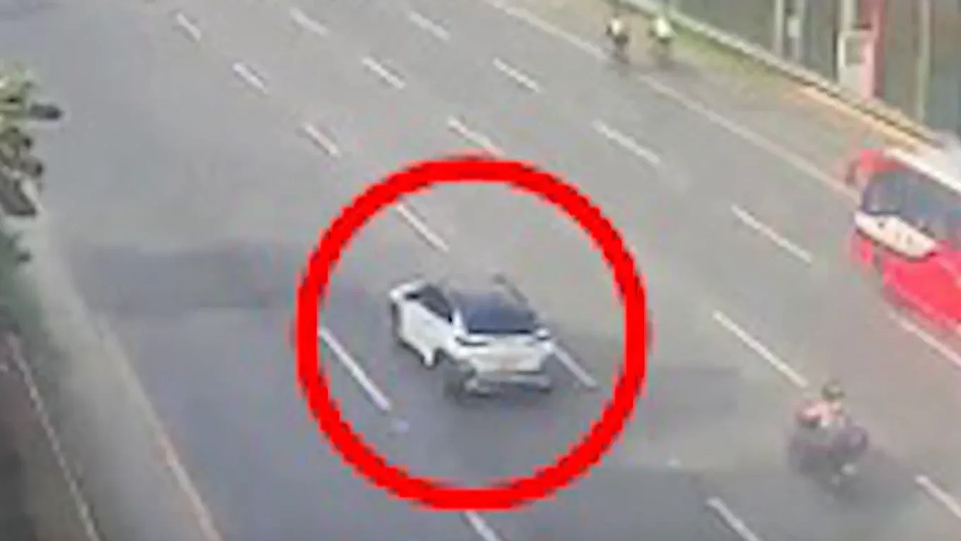 Accidente de 'carro fantasma'.
