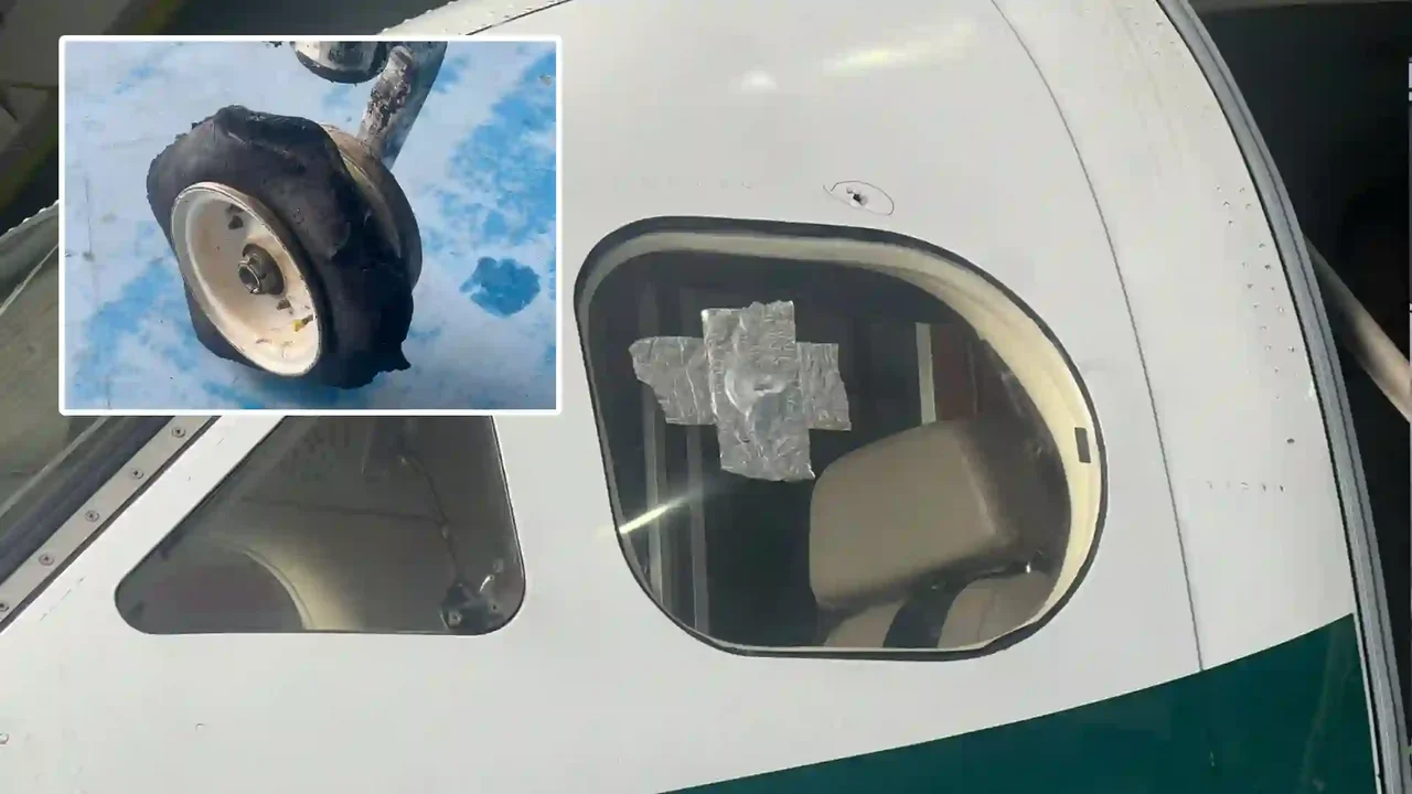 Impresionantes imágenes del ataque con ráfagas de fusil a un avión de la Policía en Norte de Santander
