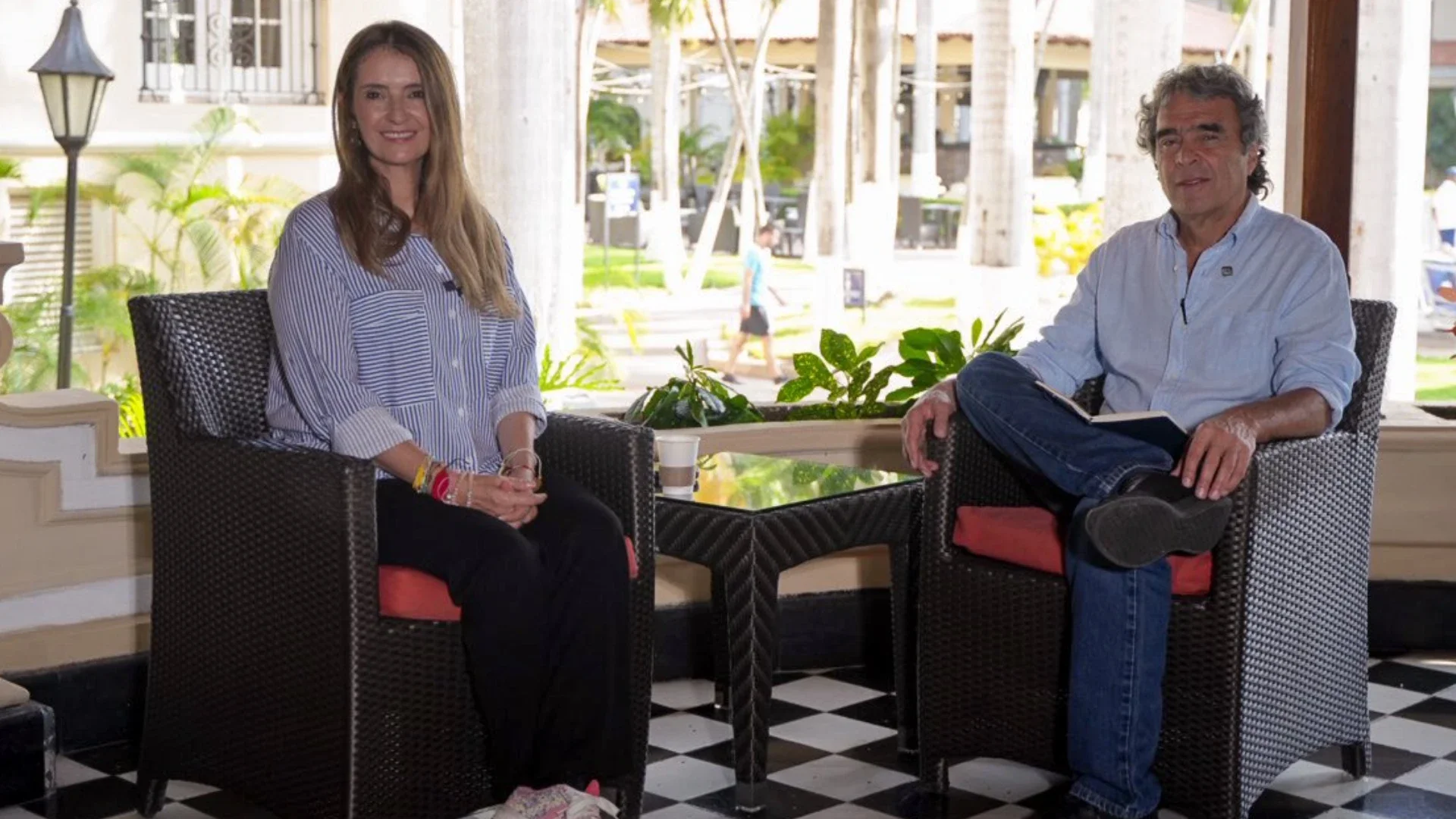 Paloma Valencia y Sergio Fajardo.
