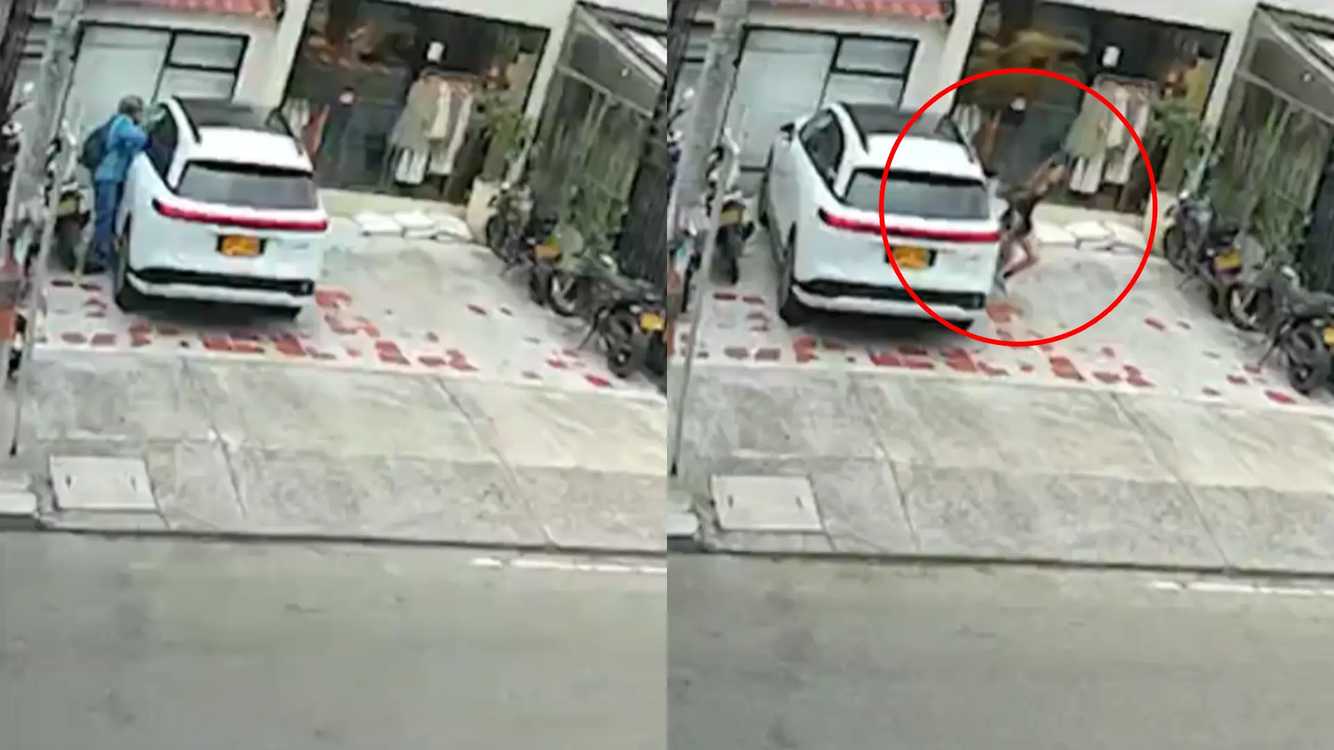 Intento de robo camioneta en Bogotá