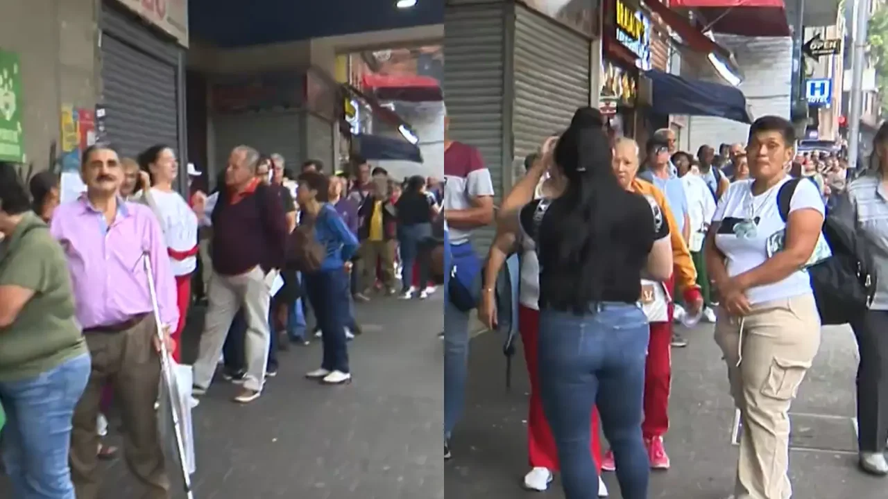 Pacientes de la Nueva EPS en Medellín hacen interminables filas para intentar acceder a medicamentos