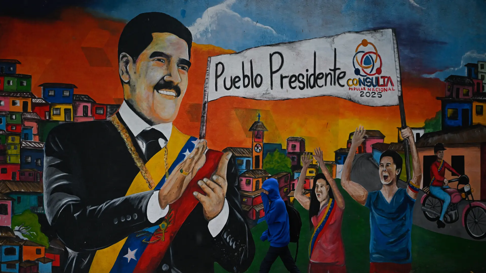 Nicolás Maduro murales en Venezuela