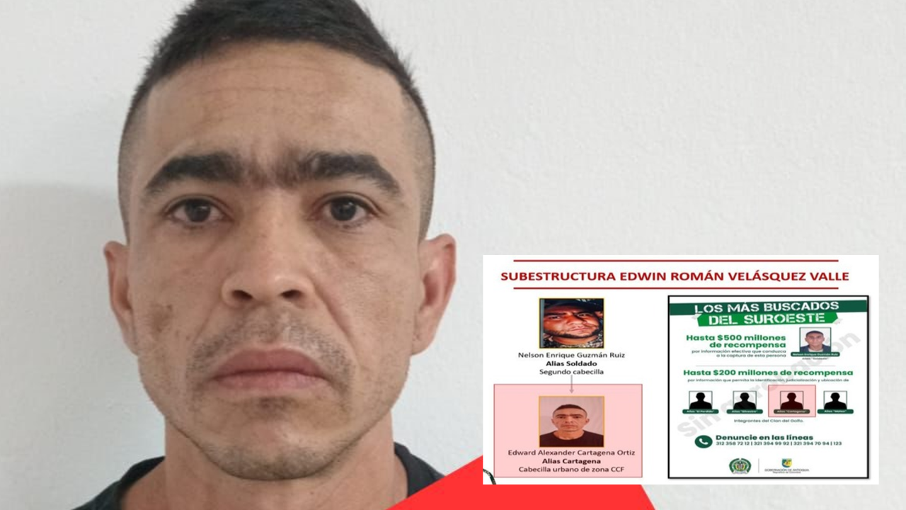 Ejército neutralizó a alias Cartagena: su trayectoria criminal lo hacía uno de los más buscados de Antioquia