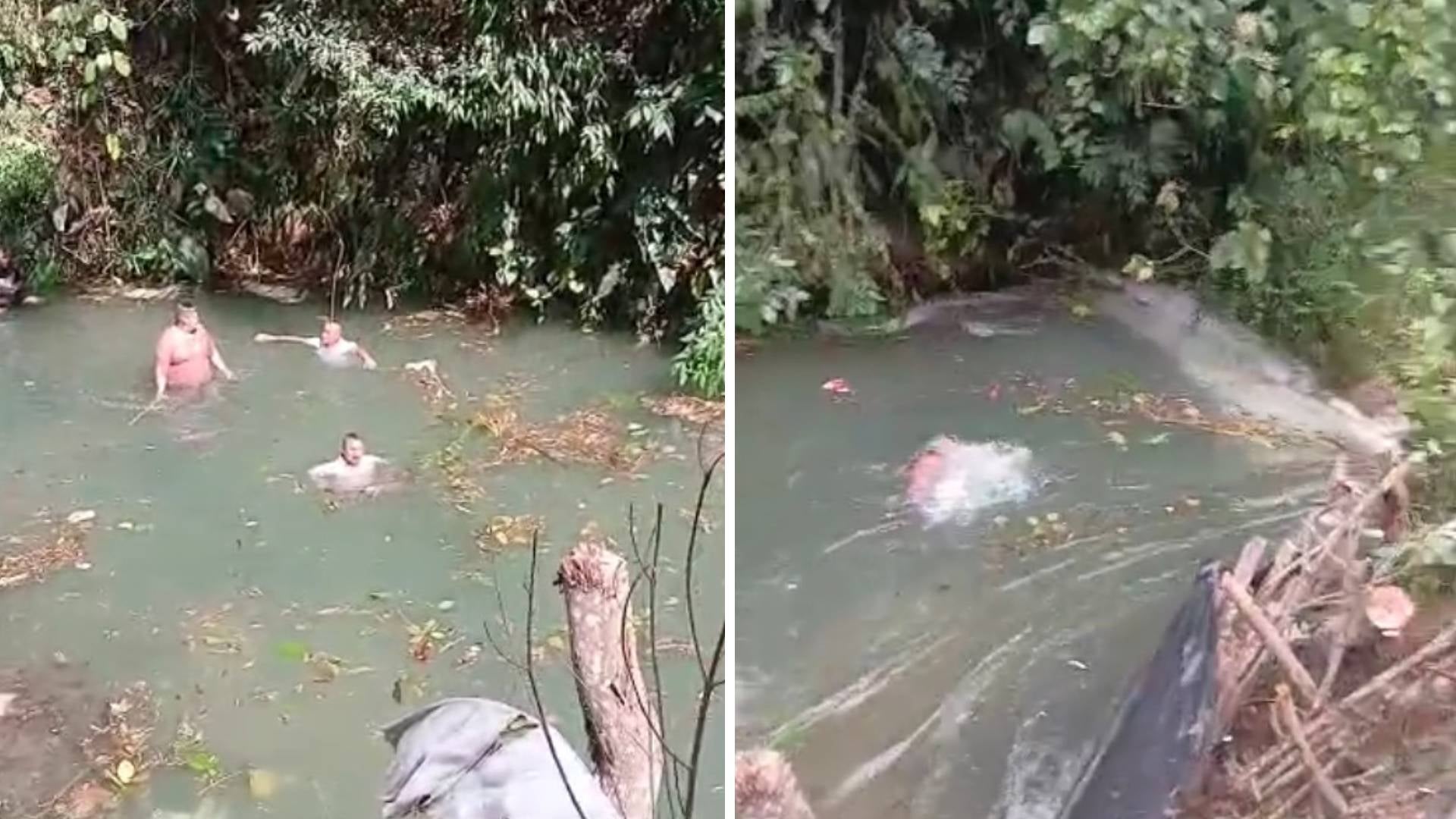 Represa rota en El Tambo, Cauca